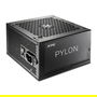 XPG PYLON 750 - Fuente de Alimentación 750W ATX 2.4 80 Plus Bronze, 100-240V, 1 Ventilador de 120mm, Cableado No Modular, Negro (Ref: PYLON 750)