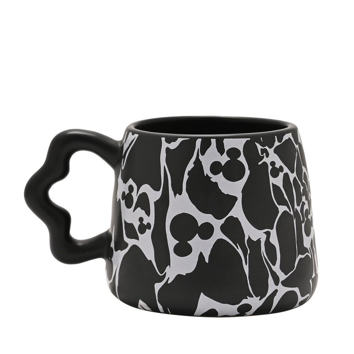 WIDDOP & CO Taza Shapes Mickey Disney, Dolomita, Efecto Craquelado, Asa Oreja Ondulada WIDDOP & CO Taza Shapes Mickey Disney, Dolomita, Efecto Craquelado, Asa Oreja Ondulada