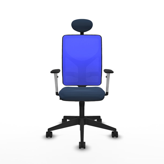 PIQUERAS Y CRESPO Silla de oficina Motilla con mecanismo Sincro Azul