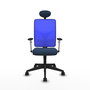 PIQUERAS Y CRESPO Silla de oficina Motilla con mecanismo Sincro Azul