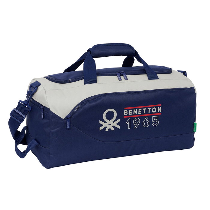 Bolsa de Deporte Benetton Varsity Gris Azul marino 50 x 25 x 25 cm Bolsa de Deporte Benetton Varsity Gris Azul marino 50 x 25 x 25 cm
