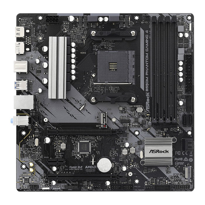 ASRock B550M Phantom Gaming 4 Micro ATX AMD B550 ASRock B550M Phantom Gaming 4 Micro ATX AMD B550