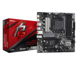 ASRock B550M Phantom Gaming 4 Placa Base AMD B550 Socket AM4 Micro ATX para PC Gaming