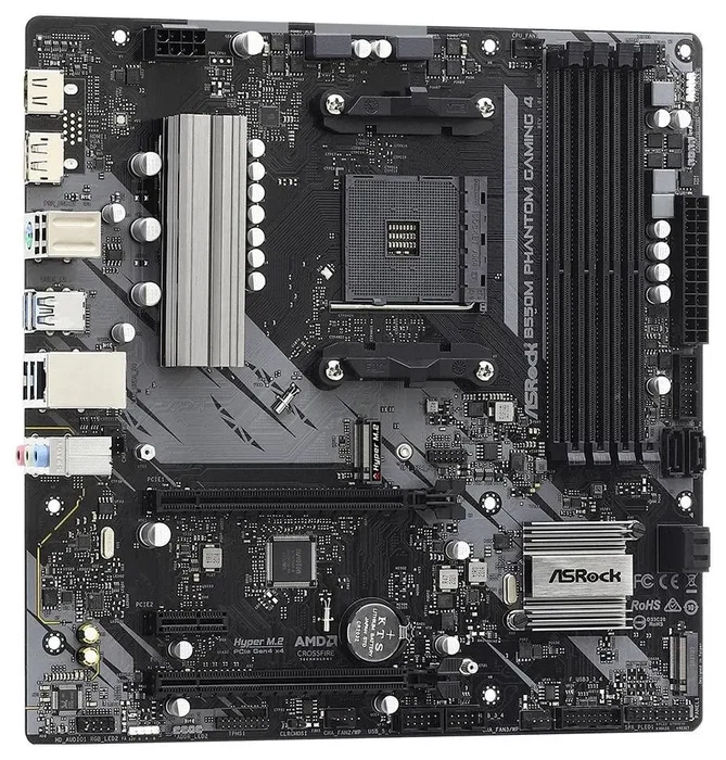 ASRock B550M Phantom Gaming 4 Micro ATX AMD B550 ASRock B550M Phantom Gaming 4 Micro ATX AMD B550