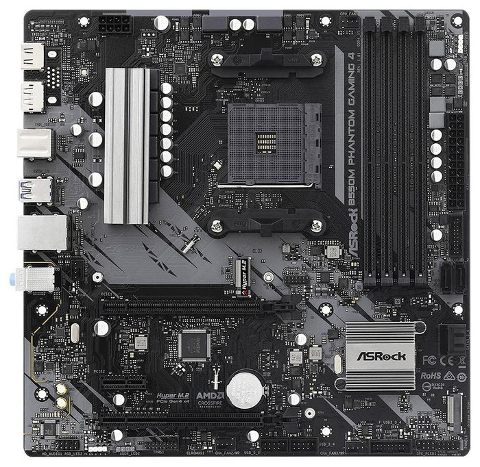 ASRock B550M Phantom Gaming 4 Micro ATX AMD B550 ASRock B550M Phantom Gaming 4 Micro ATX AMD B550