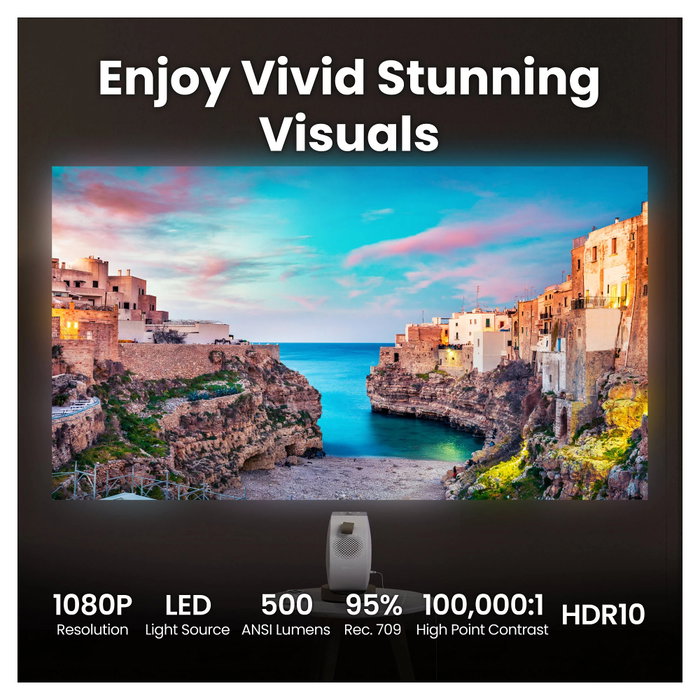 BenQ GV32 Proyector Portátil Full HD con Google TV y Sonido 2.1 canales