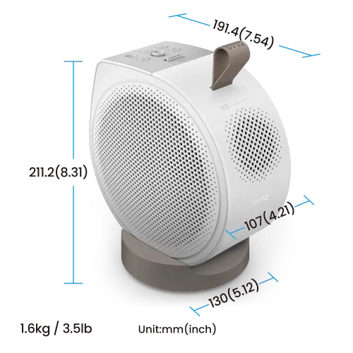 BenQ 9H.R0K77.59E Proyector LED 1080p 500 lúmenes ANSI, DLP, Google TV, Auto Focus, Auto Keystone, Altavoces 18W (2.1ch) BT SPK