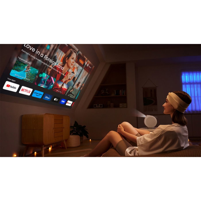 BenQ GV32 Proyector Full HD con Google TV y 500 lúmenes ANSI Blanco