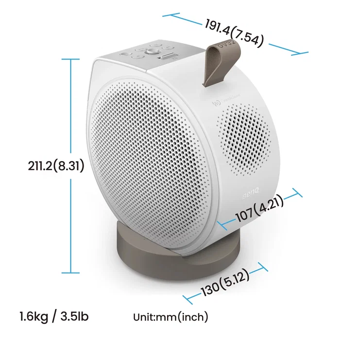 BenQ GV32 Proyector Full HD con Google TV y 500 lúmenes ANSI Blanco
