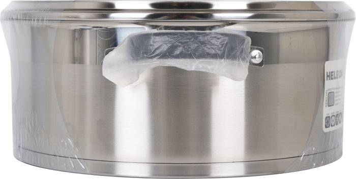 Quttin Cacerola Acero Inoxidable 28 cm 6.7 L 0.8 mm con Tapa (2 Unidades)