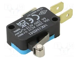 EMAS Microconmutador SNAP ACTION SPDT 6A/250VAC con Palanca