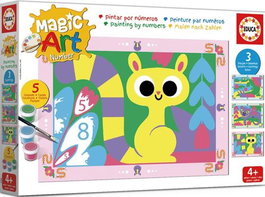 EDUCA BORRAS Magic Art Number Art +4 Animales de la Selva