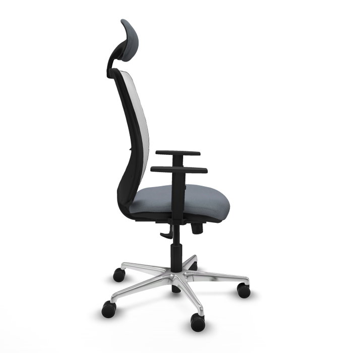 PIQUERAS Y CRESPO Silla de oficina Zulema Gris y Blanco