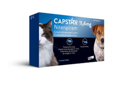 Elanco Capstar 11 mg Comprimidos para Gatos y Perros Pequeños, 6 Unidades