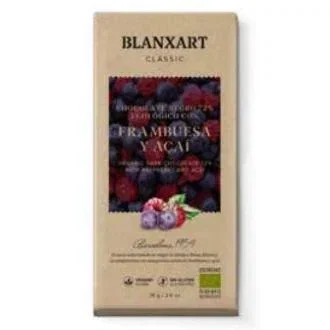 Blanxart Chocolate 70% Frambuesa Açaí 75 Gr Eco
