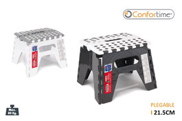 Confortime Taburete Plegable 21.5 cm Resistente Ligero Portátil para Hogar y Exterior Ideal para Cocina Baño o Camping (6 Unidades)