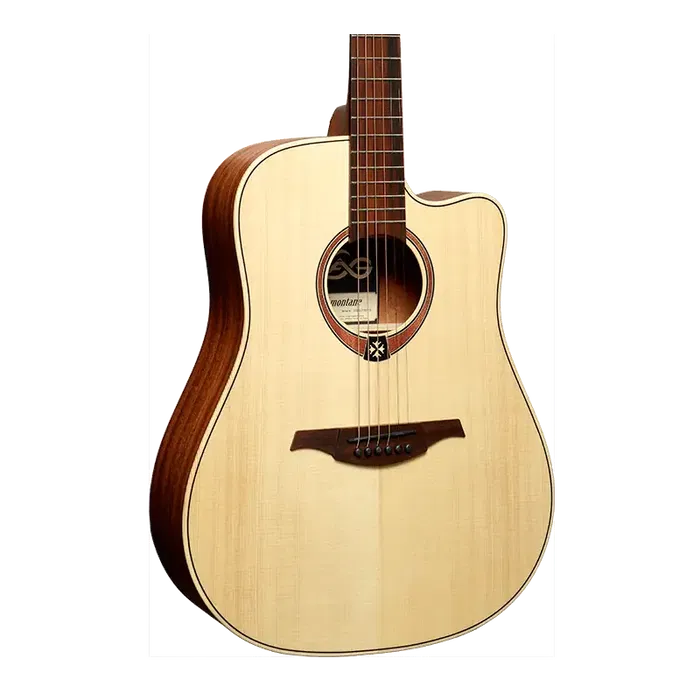 LAG Guitarra Acústica Dreadnought Cutaway Tramontane 70 Natural - Acabado Satinado