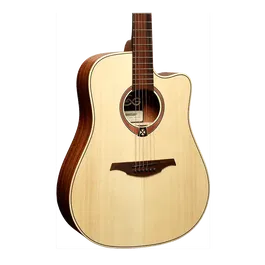 LAG Guitarra Acústica Dreadnought Cutaway Tramontane 70 Natural - Acabado Satinado