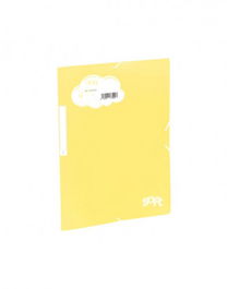 Carchivo Carpeta Solapas Soft 20160120 Polipropileno Amarillo con Goma y Etiqueta Folio