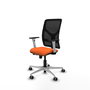 PIQUERAS Y CRESPO Silla de oficina Motilla con mecanismo Sincro/Traslack Naranja y Negro