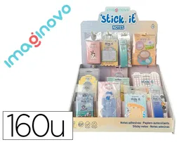 Imaginovo Bloc Notas Adhesivas Fantasía Expositor Sobremesa 160 Unidades Surtidas 310x270x420 mm
