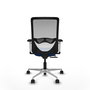 PIQUERAS Y CRESPO Silla de oficina Zulema con mecanismo Sincro/Traslack, Azul y Blanco