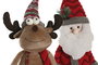 DKD Home Decor Figura Navidad Alpina Rojo Verde Poliester 21 x 54 x 30 cm (2 Unidades)