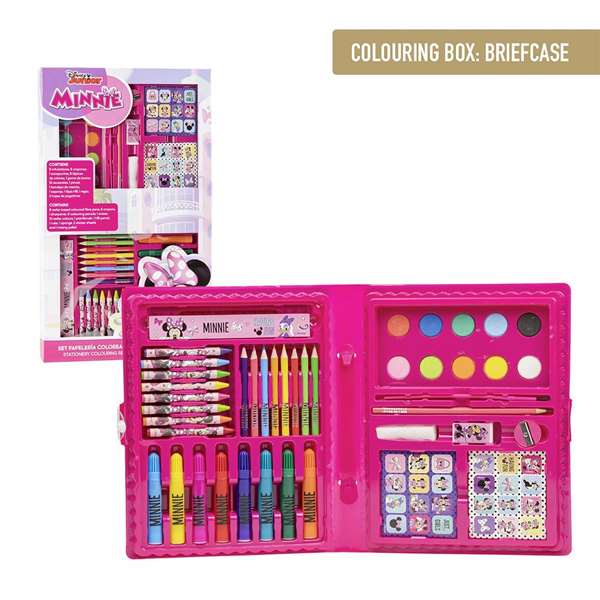 Cerdá Set Papelería Coloreable Caja Minnie 45.0x26.70x 3 cm Cerdá Set Papelería Coloreable Caja Minnie 45.0x26.70x 3 cm