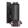 Mars Gaming MCPUBK Disipador CPU 160W TDP 4 Heatpipes HCT Ventilador 110mm PWM FDB Ultra Silencioso Multisocket Universal Compacto