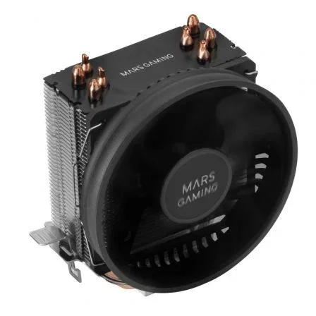 Mars Gaming MCPUBK Disipador CPU 160W TDP 4 Heatpipes HCT Ventilador 110mm PWM FDB Ultra Silencioso Multisocket Universal Compacto Mars Gaming MCPUBK Disipador CPU 160W TDP 4 Heatpipes HCT Ventilador 110mm PWM FDB Ultra Silencioso Multisocket Universal Compacto