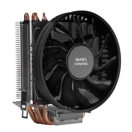 Mars Gaming MCPUBK Disipador CPU 160W TDP 4 Heatpipes HCT Ventilador 110mm PWM FDB Ultra Silencioso Multisocket Universal Compacto Mars Gaming MCPUBK Disipador CPU 160W TDP 4 Heatpipes HCT Ventilador 110mm PWM FDB Ultra Silencioso Multisocket Universal Compacto