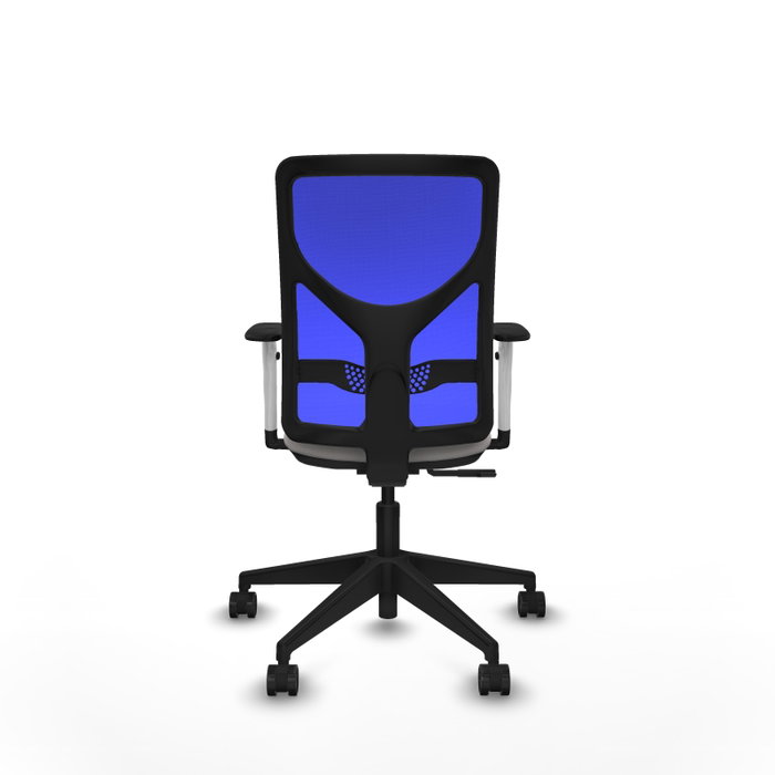 PIQUERAS Y CRESPO Silla de oficina Motilla con mecanismo Sincro, Blanco y Azul PIQUERAS Y CRESPO Silla de oficina Motilla con mecanismo Sincro, Blanco y Azul
