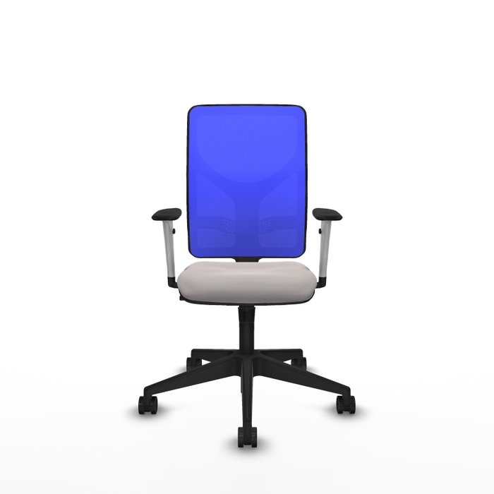 PIQUERAS Y CRESPO Silla de oficina Motilla con mecanismo Sincro, Blanco y Azul PIQUERAS Y CRESPO Silla de oficina Motilla con mecanismo Sincro, Blanco y Azul
