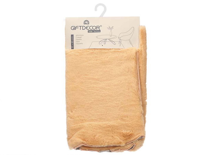 Giftdecor Alfombra Rabbit 50 cm x 80 cm Marron (Set de 6)