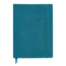 Agenda Anual (2026-27) Miquelrius 18 Meses Cosida Tapa Simil Piel 140X190 S/V Petroleo