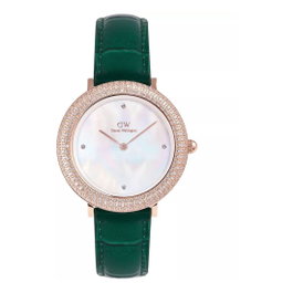 Daniel Wellington DW00100826 con correa verde y caja dorada