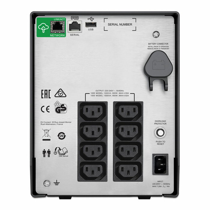 APC Smart-UPS SMC1000IC 1 kVA 600 W Negro