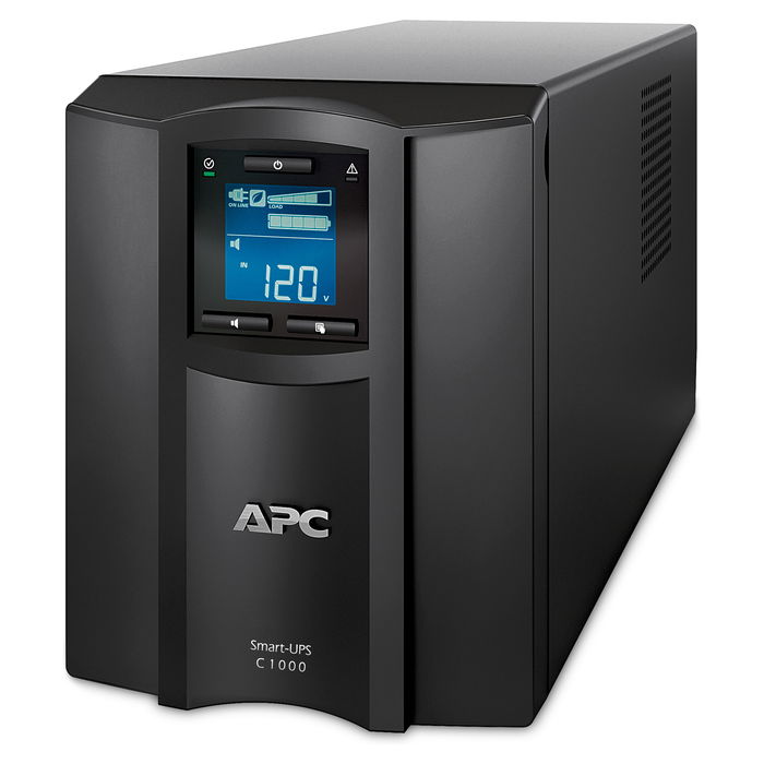 APC SMC1000IC Smart-UPS Tower 1000VA/600W SAI Línea Interactiva con AVR, SmartConnect, LCD y 8 Salidas