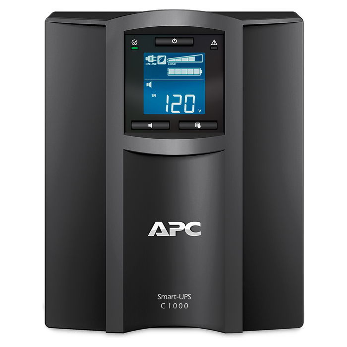 APC SMC1000IC Smart-UPS Tower 1000VA/600W SAI Línea Interactiva con AVR, SmartConnect, LCD y 8 Salidas