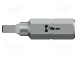 WERA Punta de destornillador cuadrada RB1 de 1/4 pulgada, 25 mm
