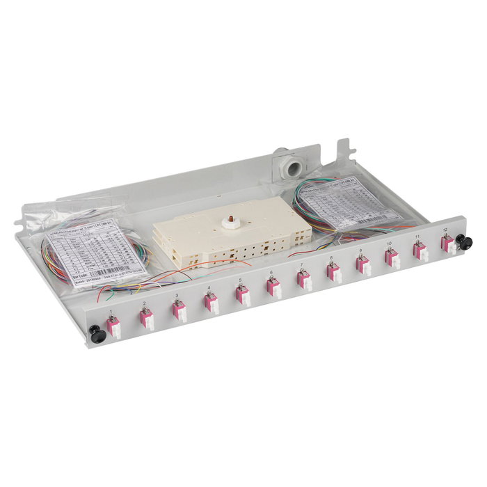 EFB Elektronik B71901L48OM4 Caja de empalme LC OM4 con 48 pigtails y 24 conectores EFB Elektronik B71901L48OM4 Caja de empalme LC OM4 con 48 pigtails y 24 conectores