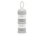 KioKids Dosificador de Leche en Polvo con 4 Compartimentos, 340 ml, Torre para Biberón, +0 Meses, Color Gris