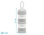 KioKids Dosificador de Leche en Polvo con 4 Compartimentos, 340 ml, Torre para Biberón, +0 Meses, Color Gris