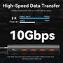 Vention Hub USB 3.2 5 en 1 con 4 puertos USB y 1 puerto USB-C Gris