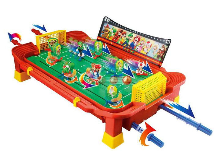 Epoch Juego Super Mario Football Striker con control de jugadores para divertido partido de fútbol