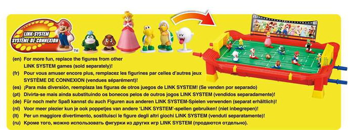 Epoch Juego Super Mario Football Striker con control de jugadores para divertido partido de fútbol