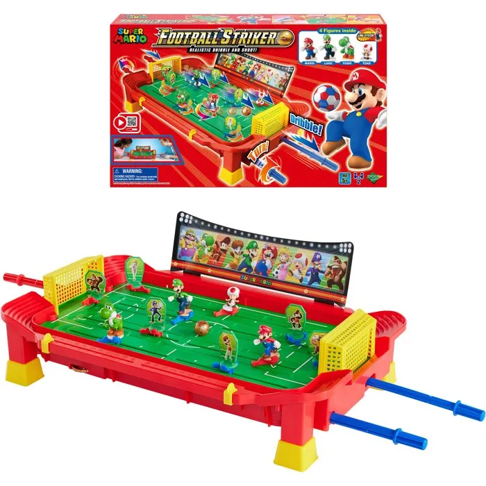 Epoch Super Mario Football Striker con control de jugadores