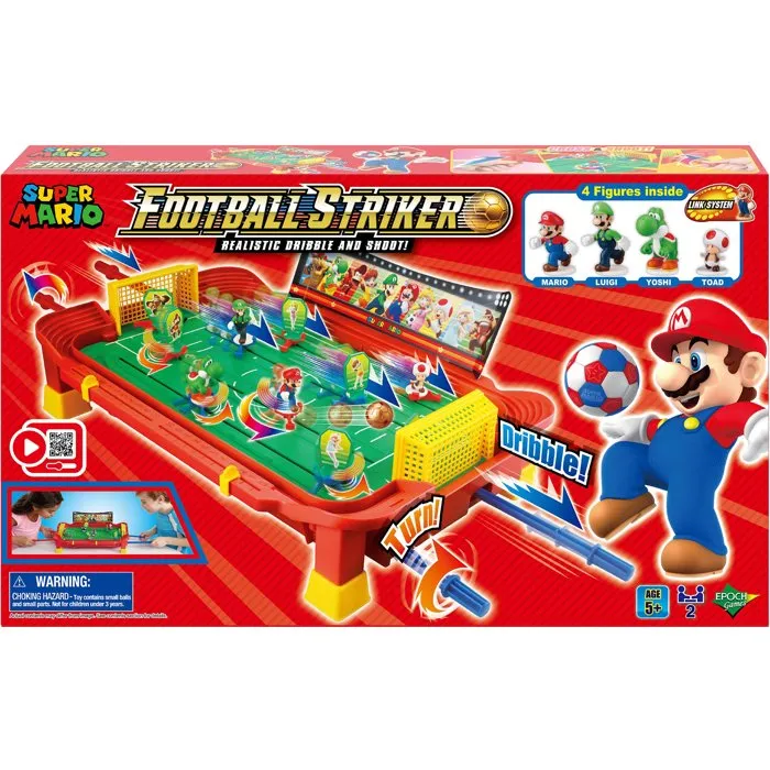Epoch Super Mario Football Striker con control de jugadores