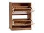 Giftdecor Zapatero Madera 2 Pisos Color Beige Roble 60x80x24 cm