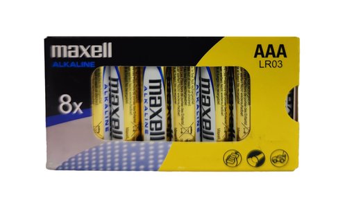 Pilas Alcalina Maxell Lr03 Caja De 8 (B706) (Set de 36) Pilas Alcalina Maxell Lr03 Caja De 8 (B706) (Set de 36)